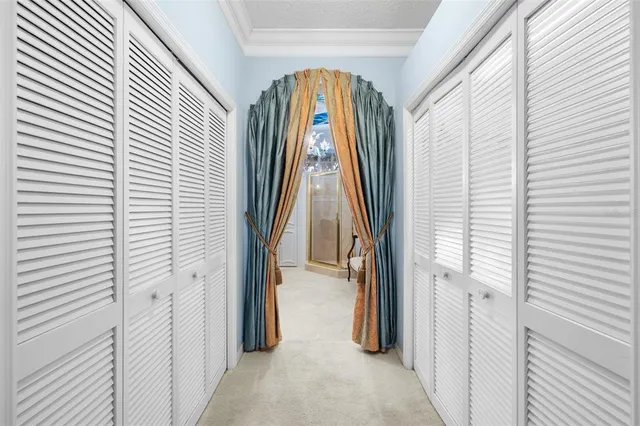 a view of entryway with wooden floor and windows