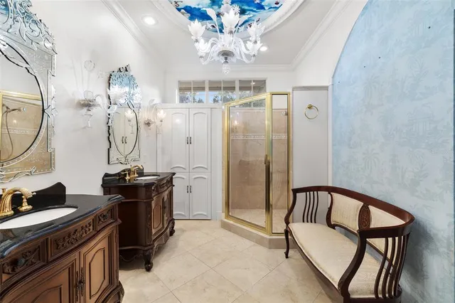 a view of a hallway with workspace