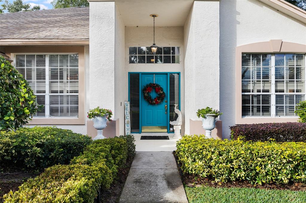 4906 Willow Ridge Terrace Valrico, FL 33596 - Photo 3 of 67 a front view of a house with a yard and outdoor seating