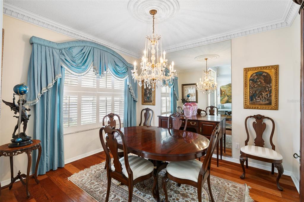 4906 Willow Ridge Terrace Valrico, FL 33596 - Photo 7 of 67 a view of a dining room with furniture and a chandelier