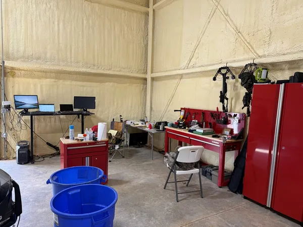 a view of a backyard of snow