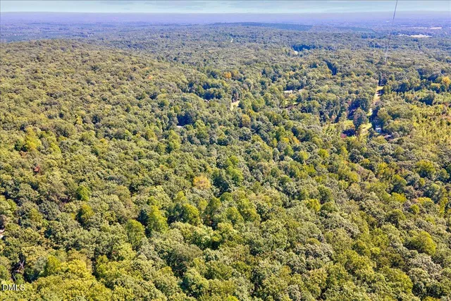 a view of a city with lush green hillside