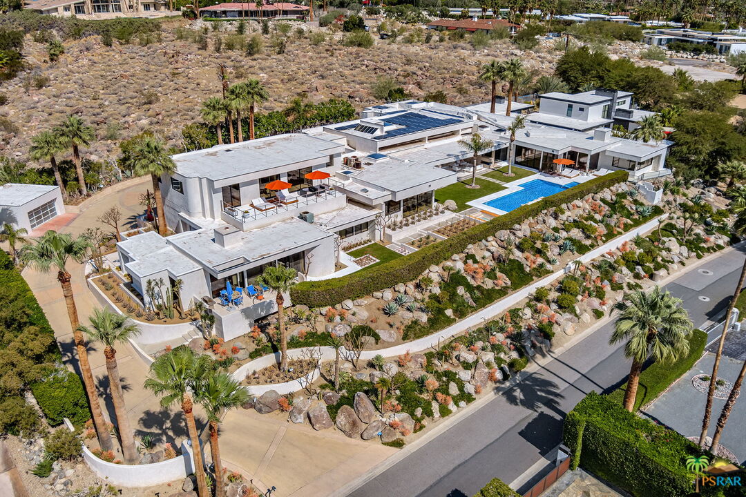 700 West Stevens Road Palm Springs, CA 92262 - Photo 2 of 54 an aerial view of a house with a ocean view
