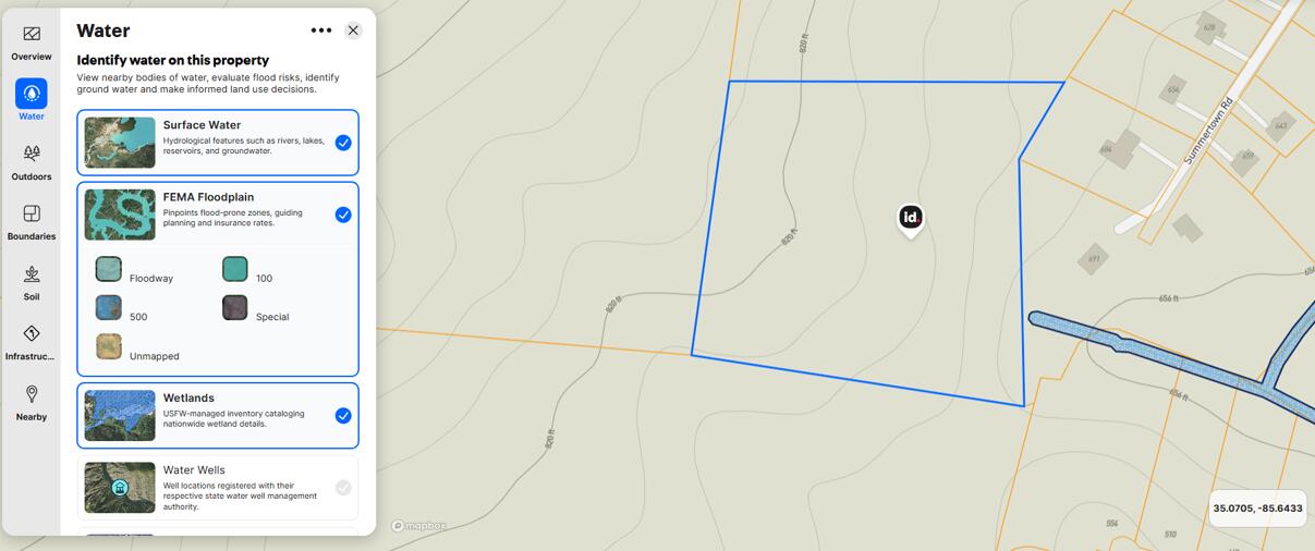 0 Summertown (8.56 Acres) Road, Unit LOT #2 Jasper, TN 37347 - Photo 18 of 18 Flood-Water_LandID_0 Summertown RD