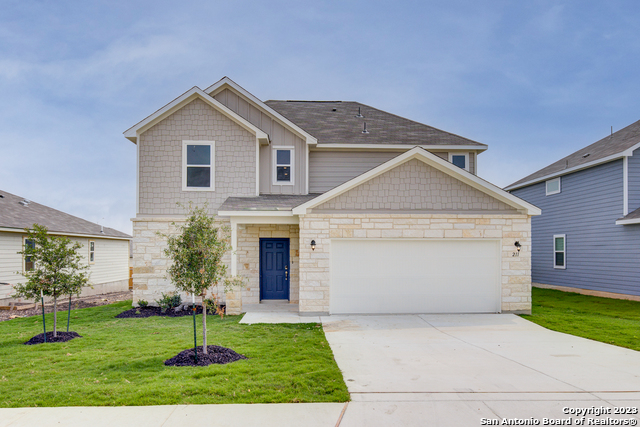 211 Brook Shadow Cibolo, TX 78108 - Photo 1 of 1 a front view of a house with a yard