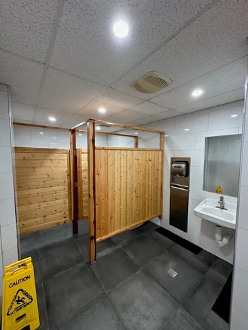 a view of a hallway with the kitchen