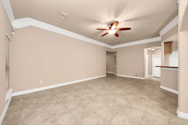 a view of an empty room