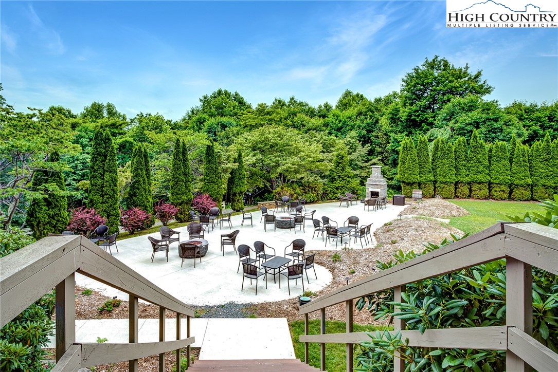 145 Inn At Crestwood Drive Boone, NC 28607 - Photo 16 of 18 a view of an outdoor sitting area with swimming pool