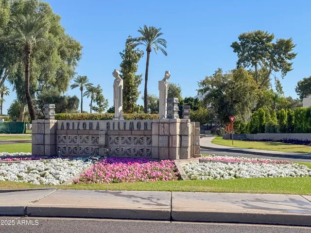 a view of a lake with palm trees