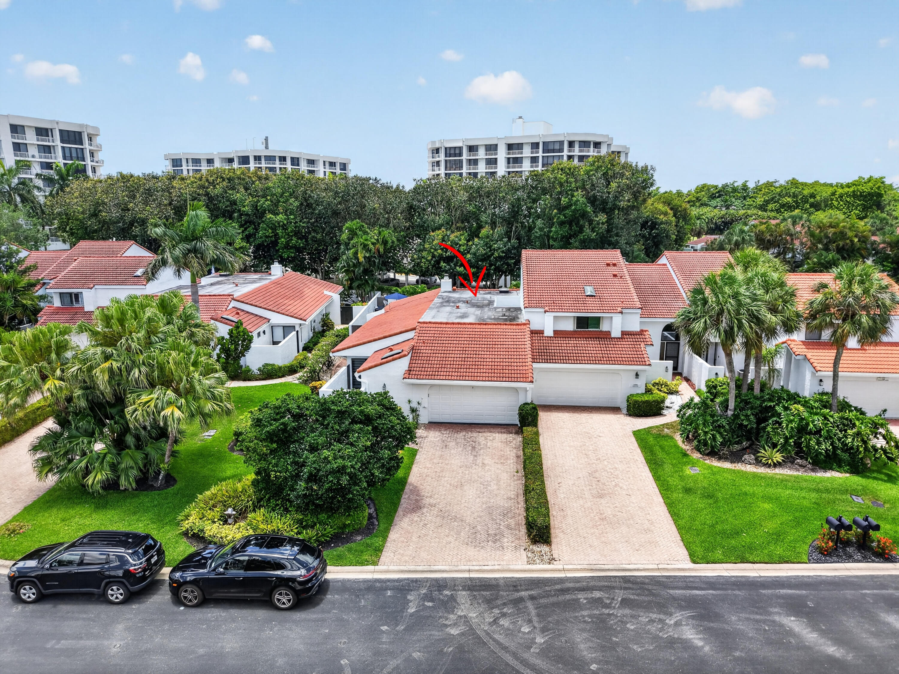 7374 Woodmont Court Boca Raton, FL 33434 - Photo 47 of 95 an aerial view of a house with garden space and street view