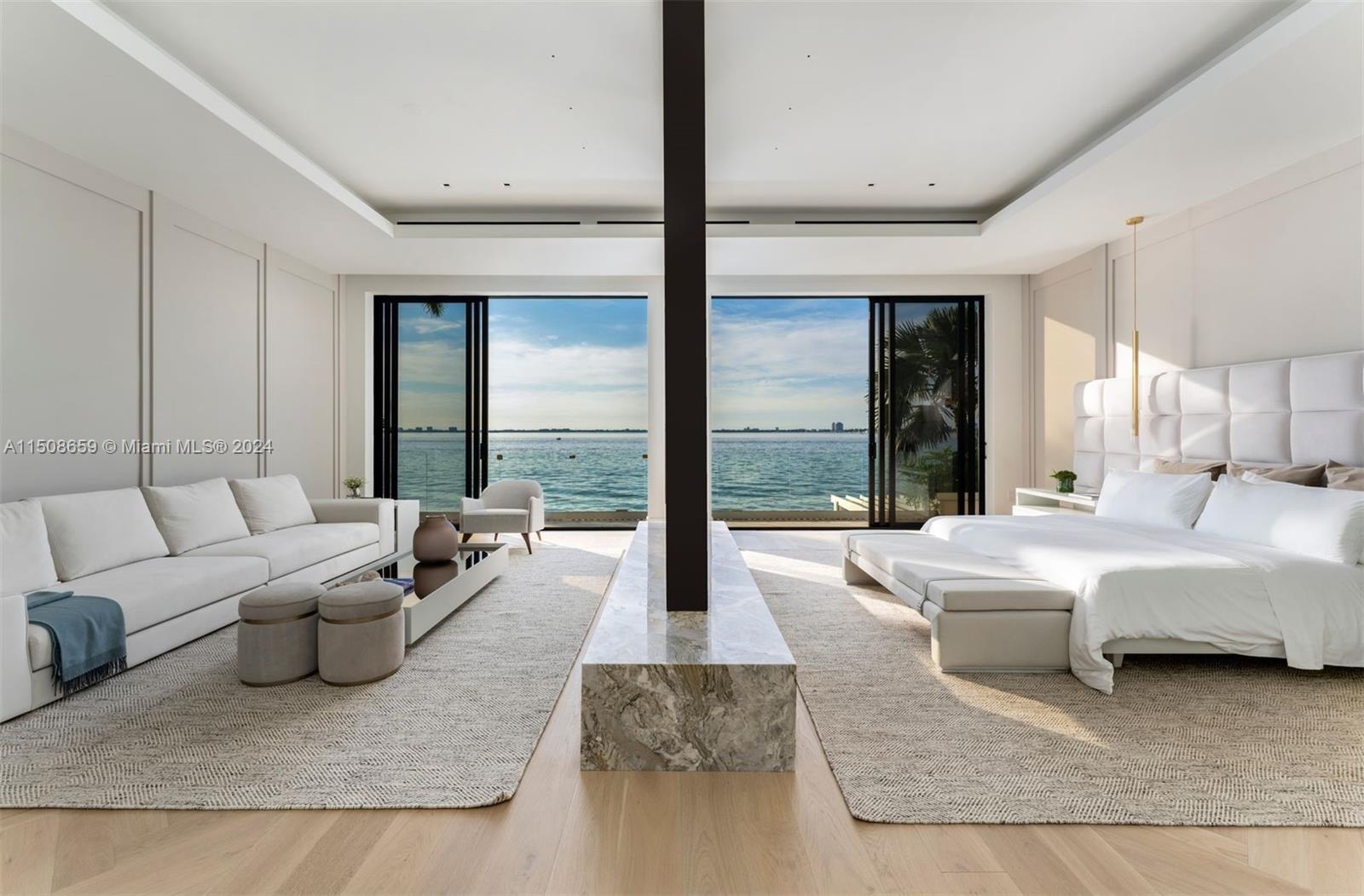 5310 North Bay Road Miami Beach, FL 33140 - Photo 8 of 35 a living room with furniture and large windows