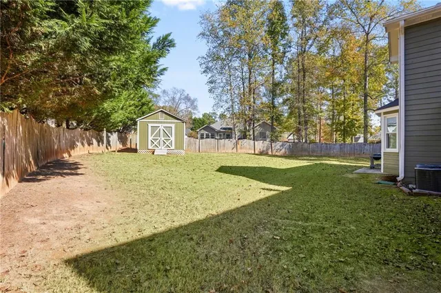 a view of open space with garden