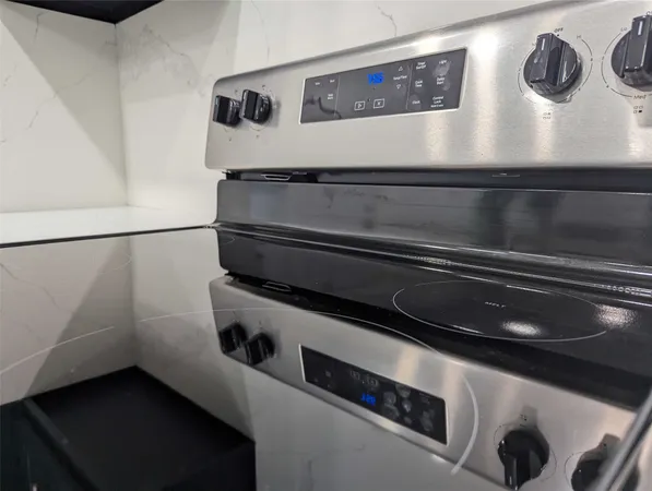 a close view of stove