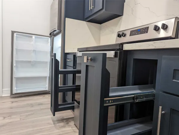 a close view of water heater room