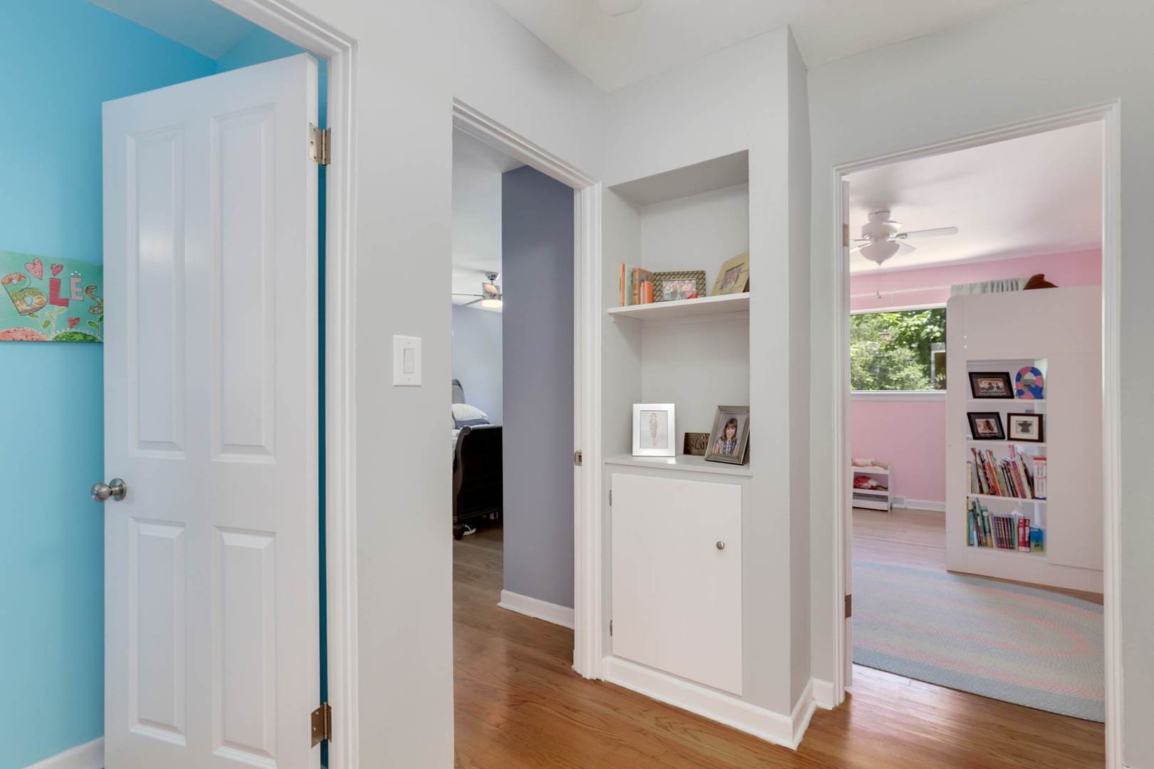 3906 Wolf Road Western Springs, IL 60558 - Photo 17 of 33 a view of a hallway with wooden floor and closet