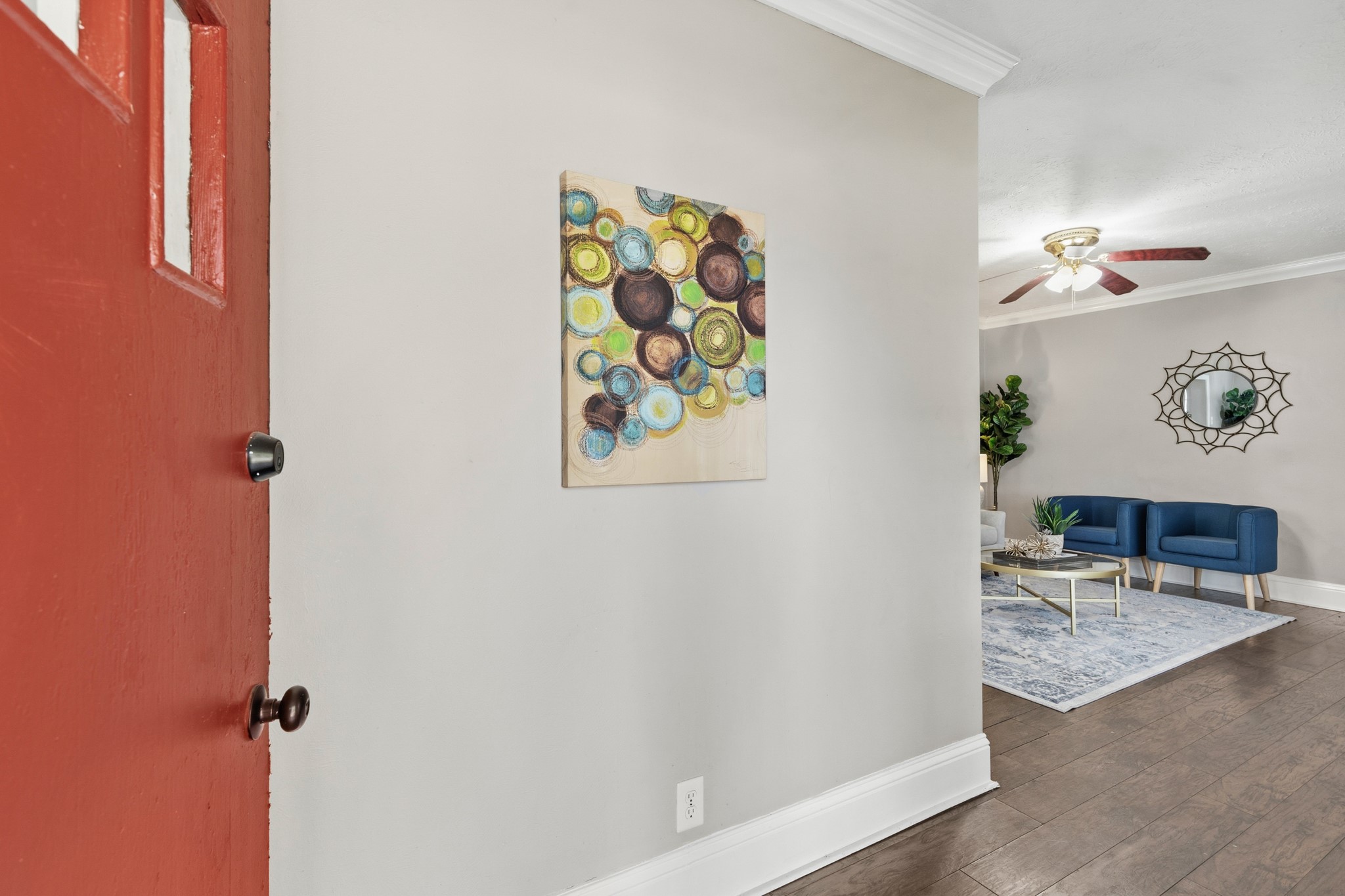 1509 Mulcahy Street Rosenberg, TX 77471 - Photo 4 of 41 an entryway with wooden floor
