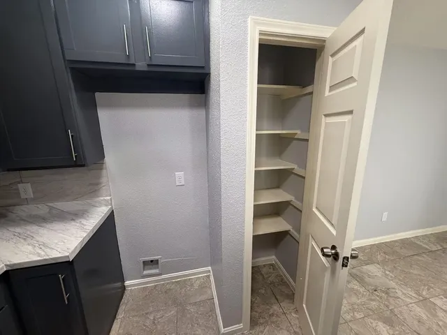 a room with a washer and dryer