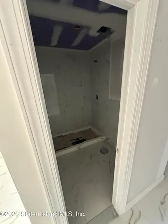 a bathroom with a window