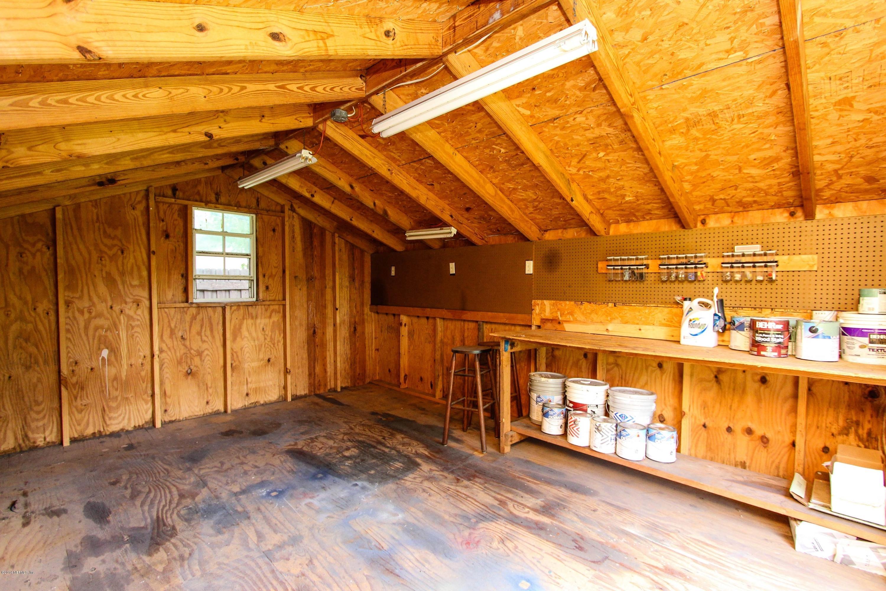 4533 Chipmunk Road Middleburg, FL 32068 - Photo 25 of 31 Storage Shed-Workshop Interior