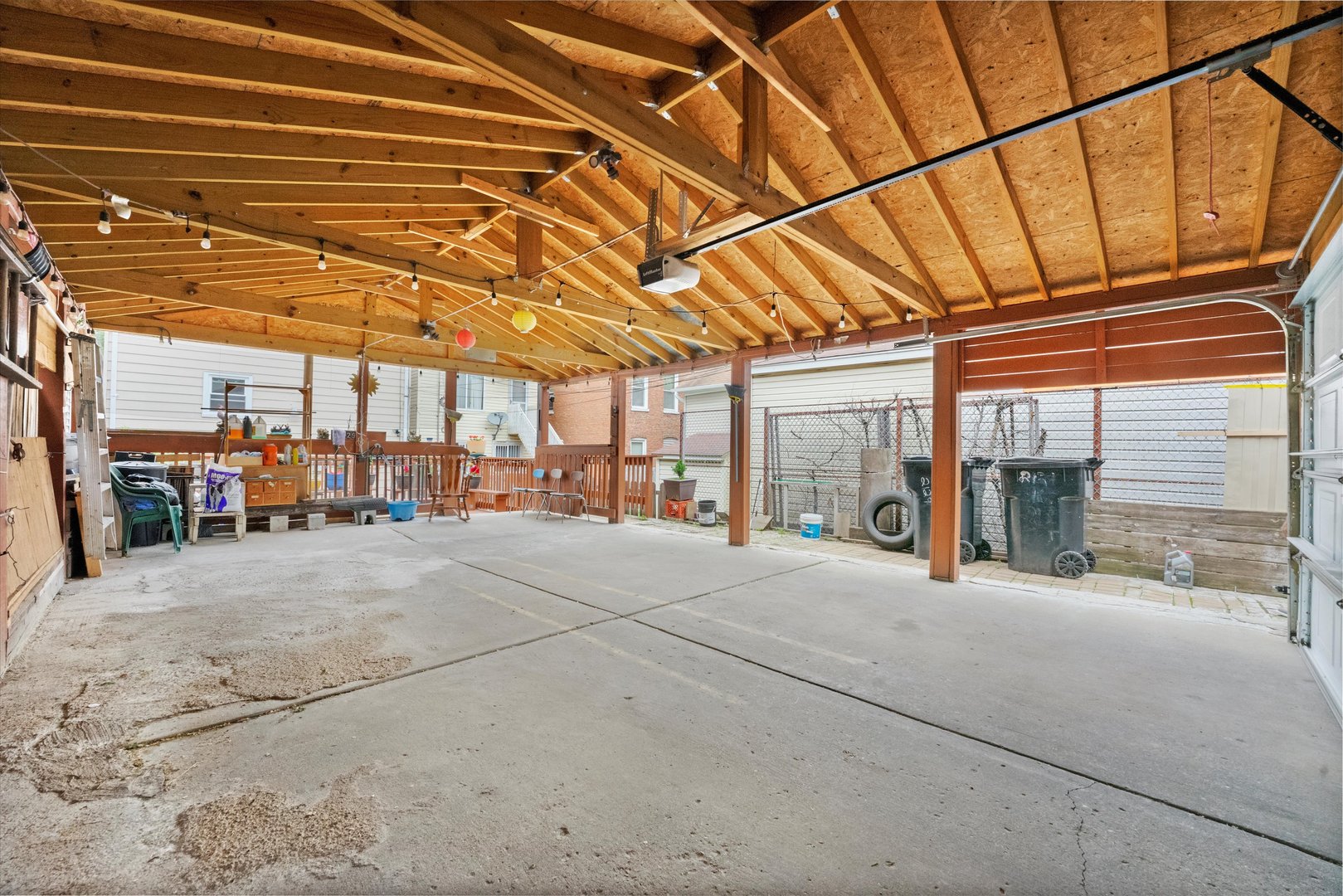 2129 West 18th Place Chicago, IL 60608 - Photo 32 of 38 a view of a room with wooden walls