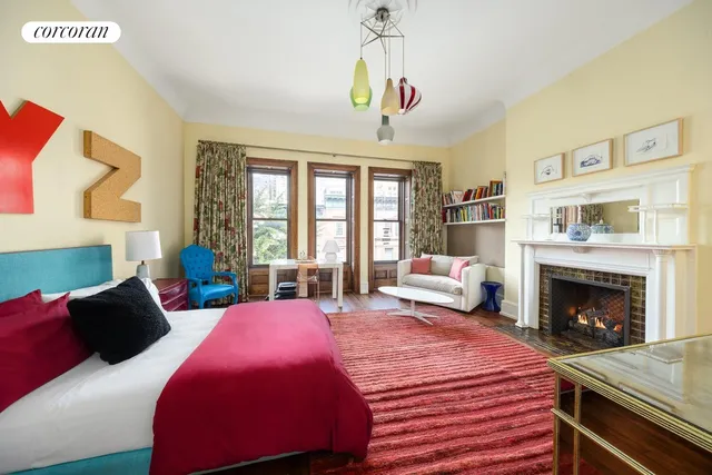 a bathroom with a mirror