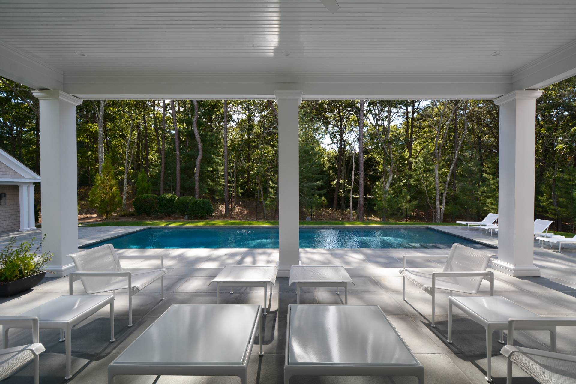 198 Bull Path East Hampton, NY 11937 - Photo 41 of 50 a view of backyard with large trees