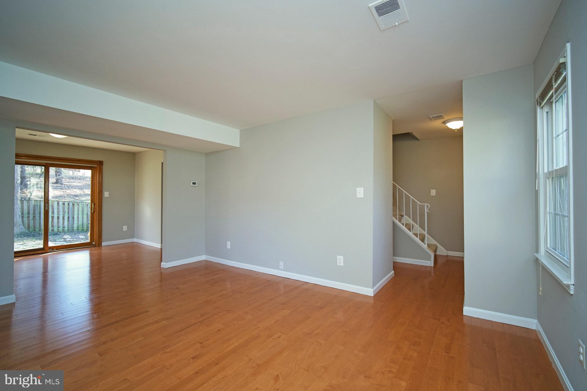 Living room with hardwood floors