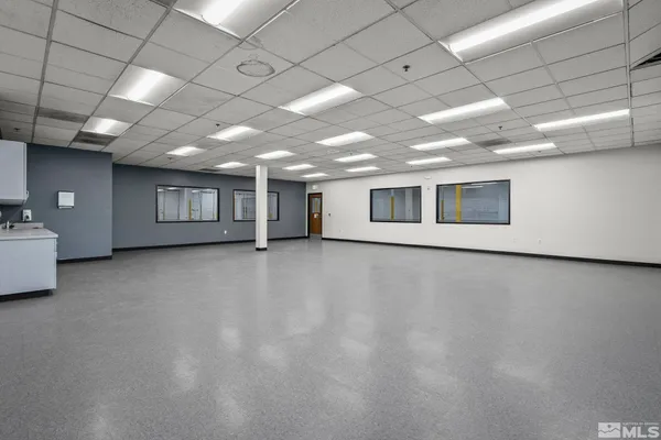 a view of a livingroom with a chair