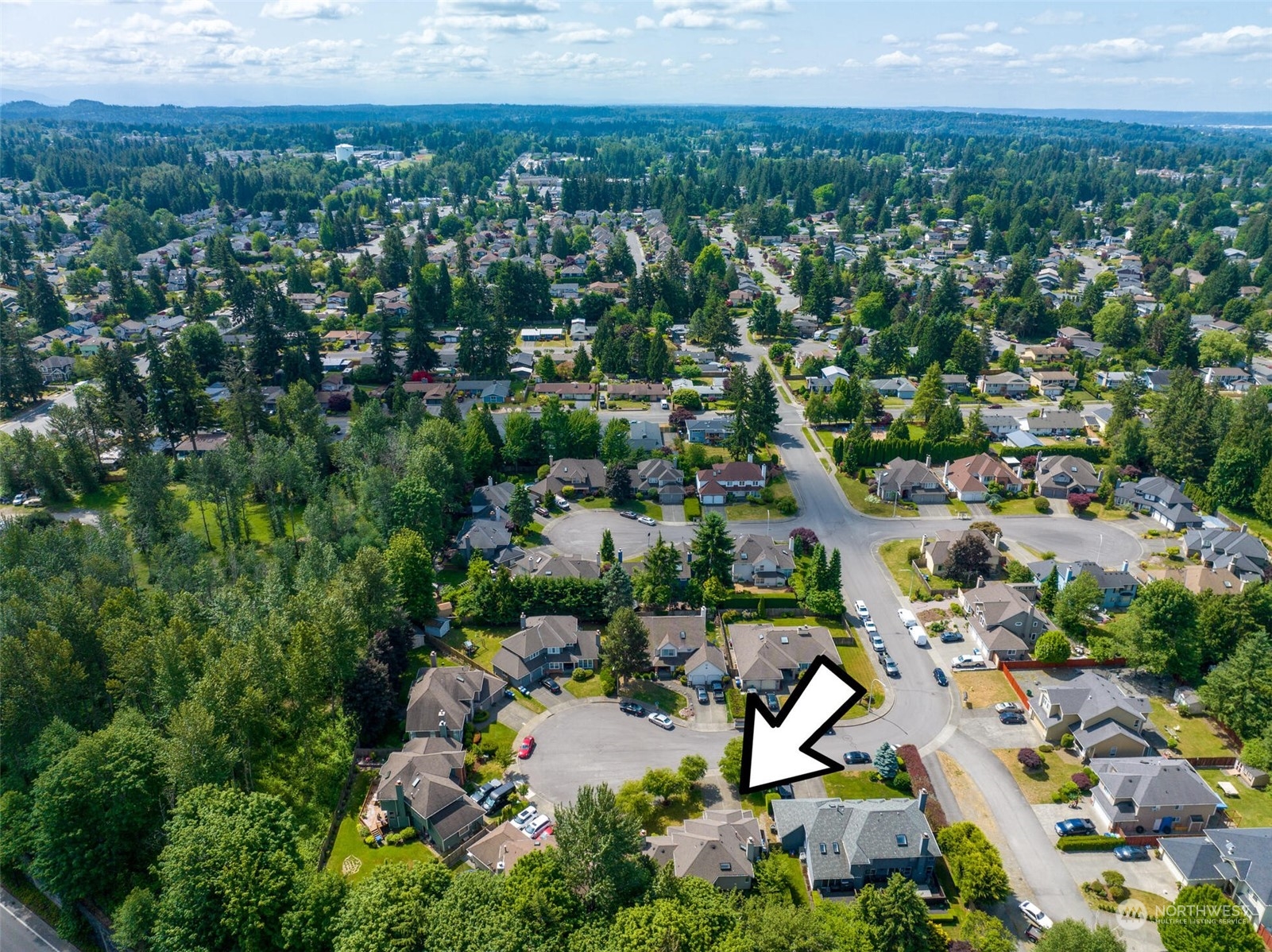 4516 Northeast 26th Court Renton, WA 98059 - Photo 25 of 28 an aerial view of a city with lots of residential buildings