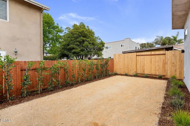 a backyard of a house