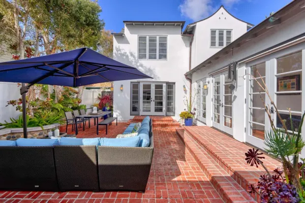 a view of outdoor space yard deck patio and outdoor seating
