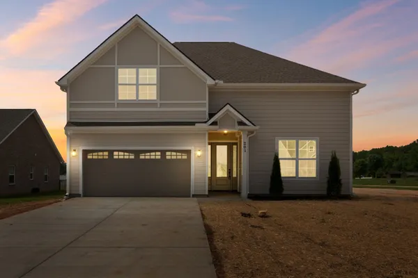 a front view of a house