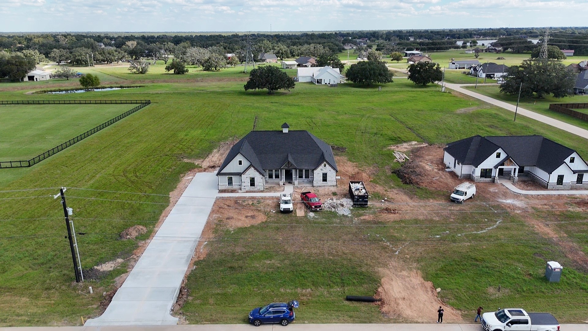 1214 Quarter Horse Trail Angleton, TX 77515 - Photo 32 of 32 an aerial view of a house with yard