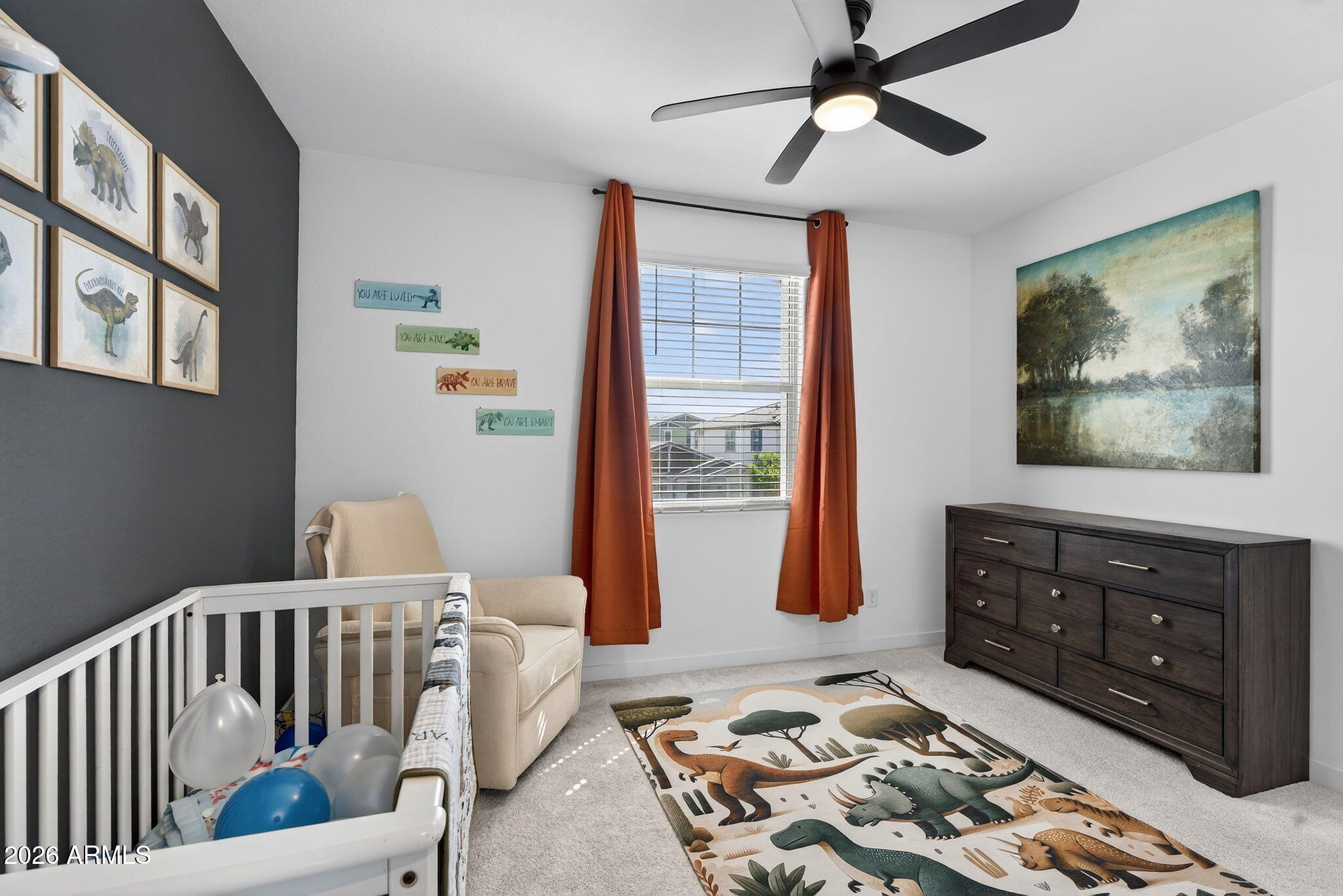 4112 East Appaloosa Road Gilbert, AZ 85296 - Photo 38 of 66 a bedroom with furniture and window