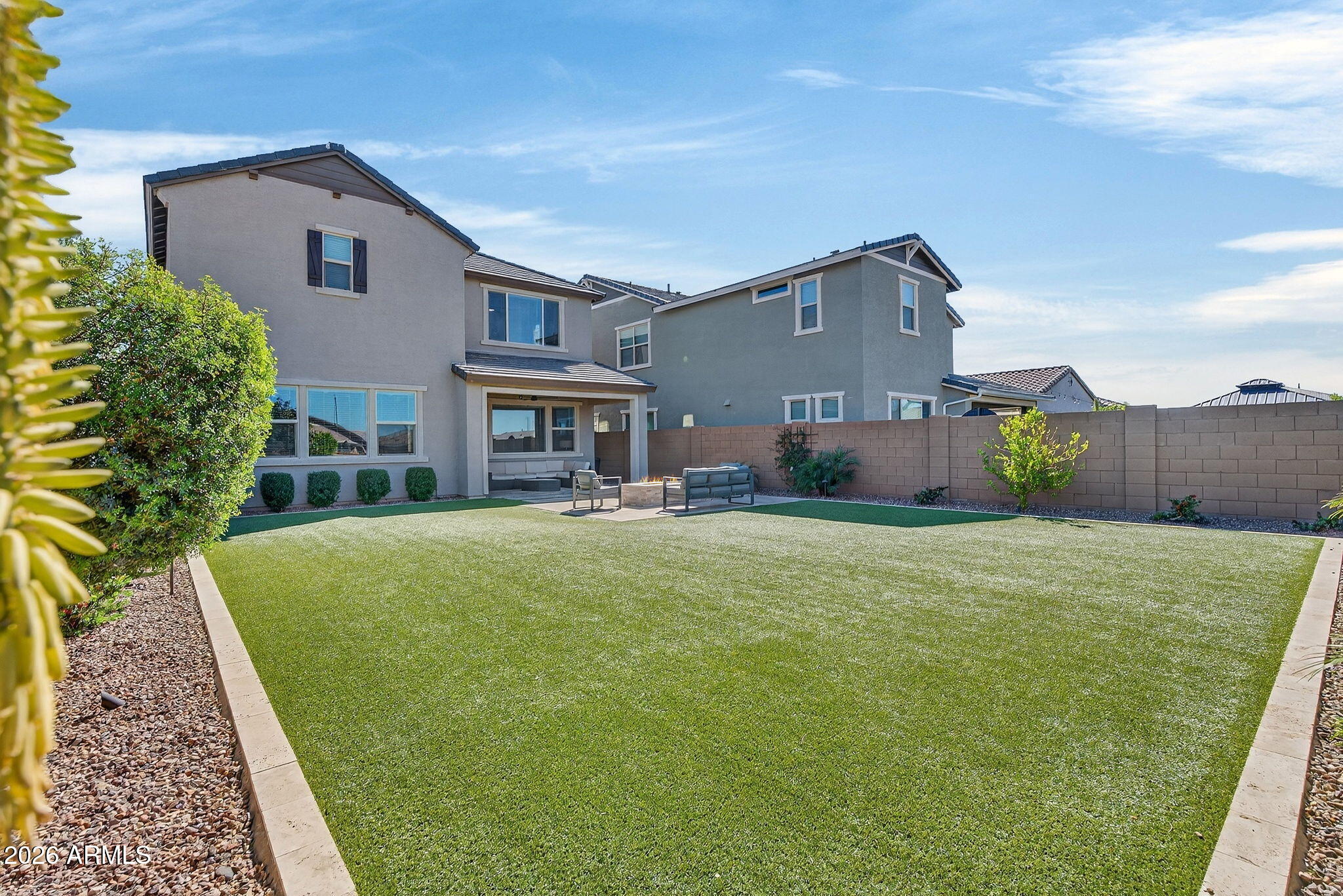 4112 East Appaloosa Road Gilbert, AZ 85296 - Photo 44 of 66 a house view with a garden space