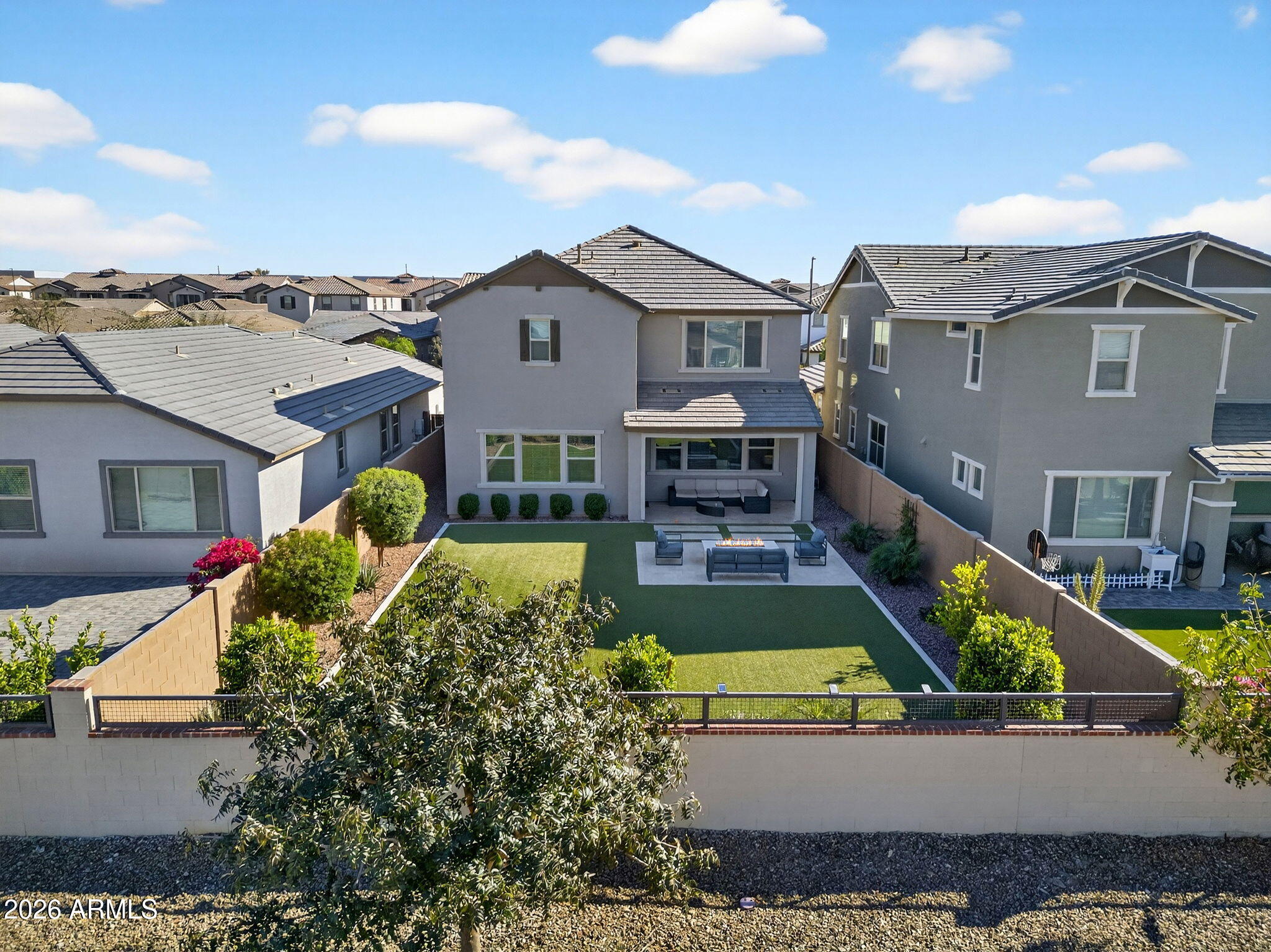 4112 East Appaloosa Road Gilbert, AZ 85296 - Photo 52 of 66 a front view of a house with a yard