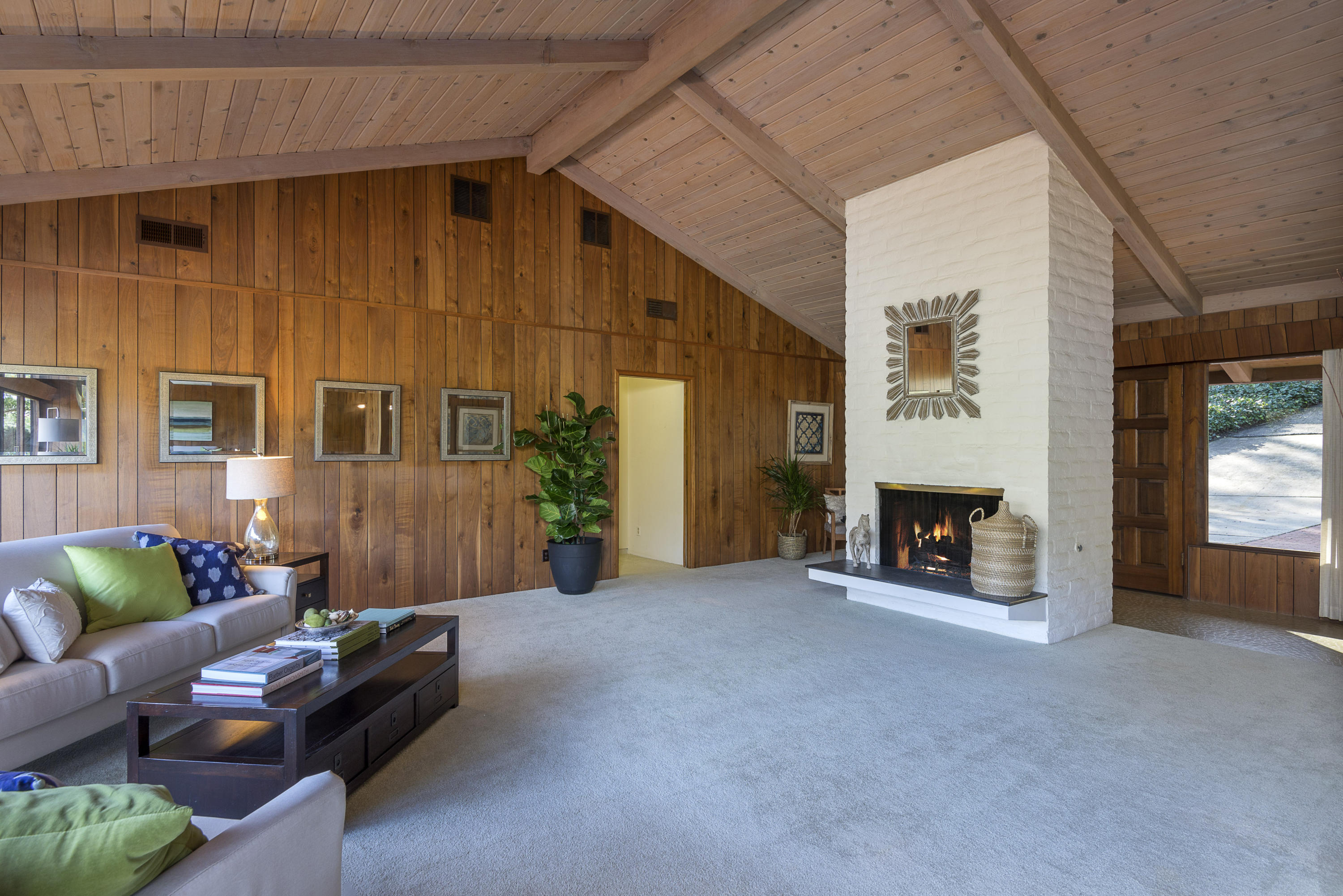 100 Sierra Vista Road Montecito, CA 93108 - Photo 4 of 28 Living room area w/fireplace