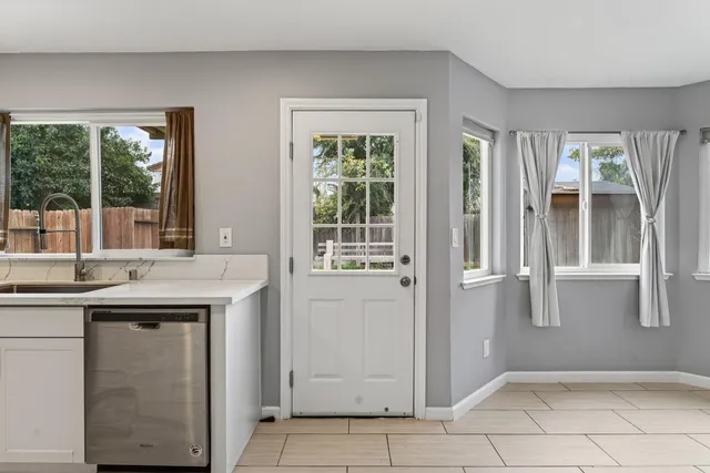 a view of a stairs and an entryway