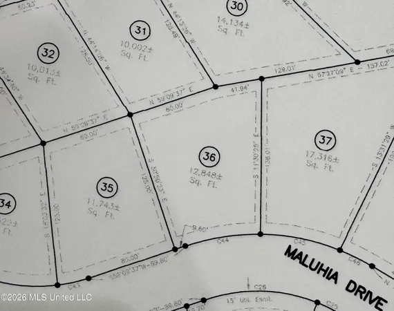 $65,000 | Lot 36 Maluhia Drive, Diamondhead, MS 39525