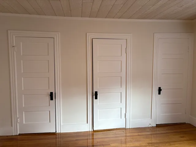 a view of wooden floor