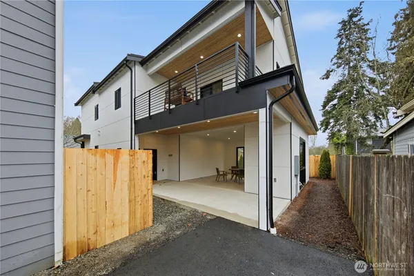 a view of a house with a outdoor space
