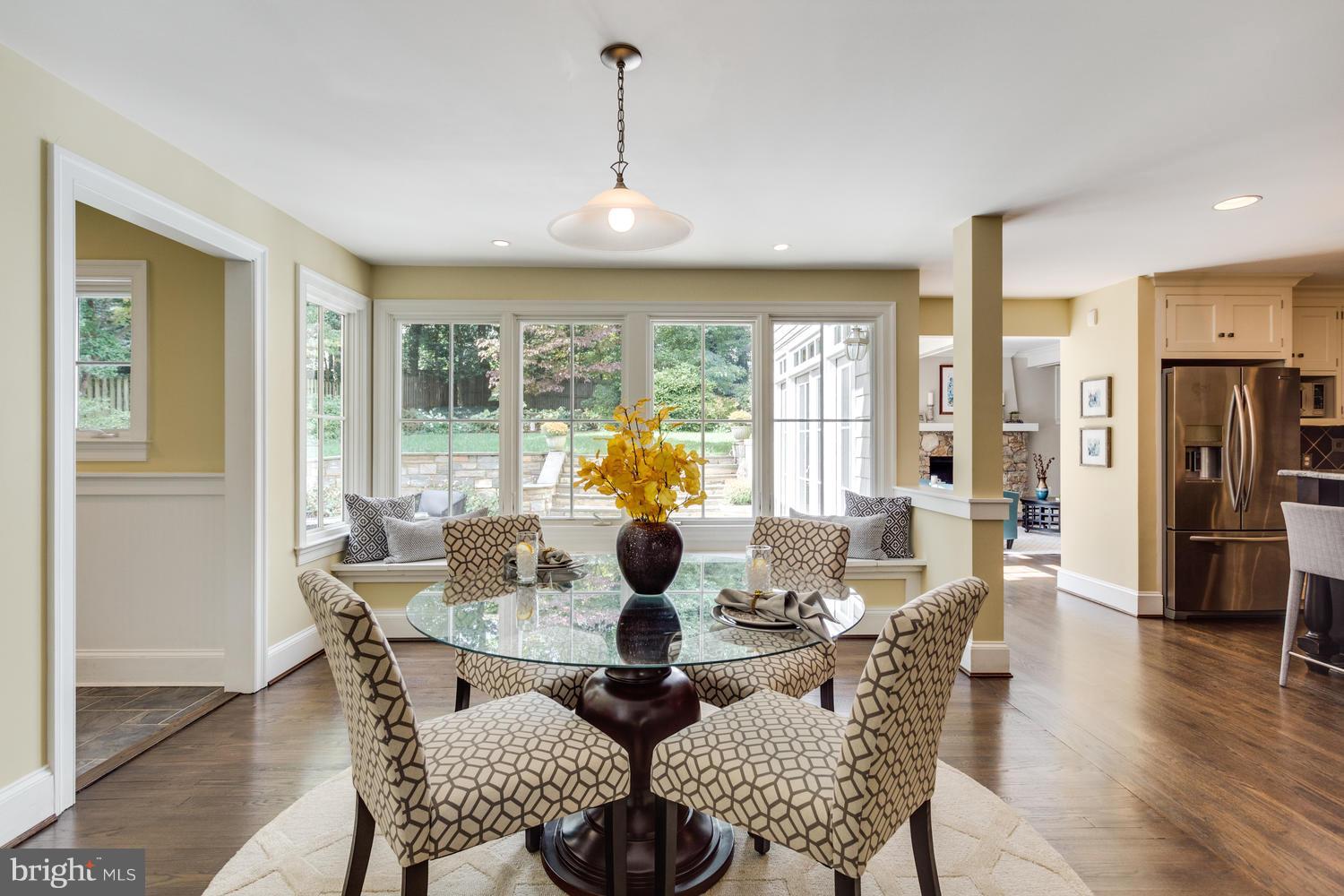 1700 Crescent Lane McLean, VA 22201 - Photo 11 of 30 a dining room with furniture window and wooden floor
