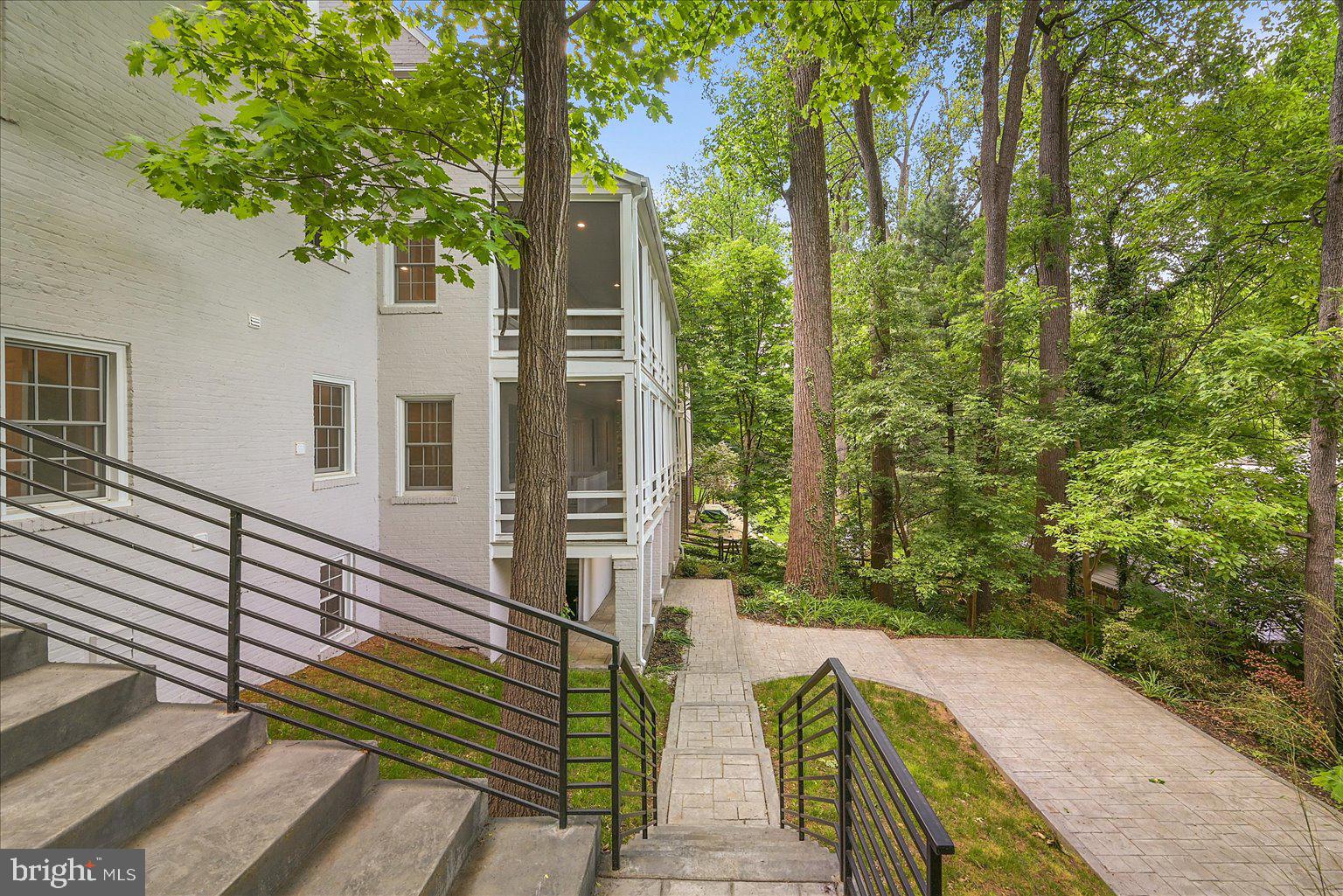 3517 Rodman Street Northwest Washington, DC 20008 - Photo 52 of 57 a view of a balcony with two trees