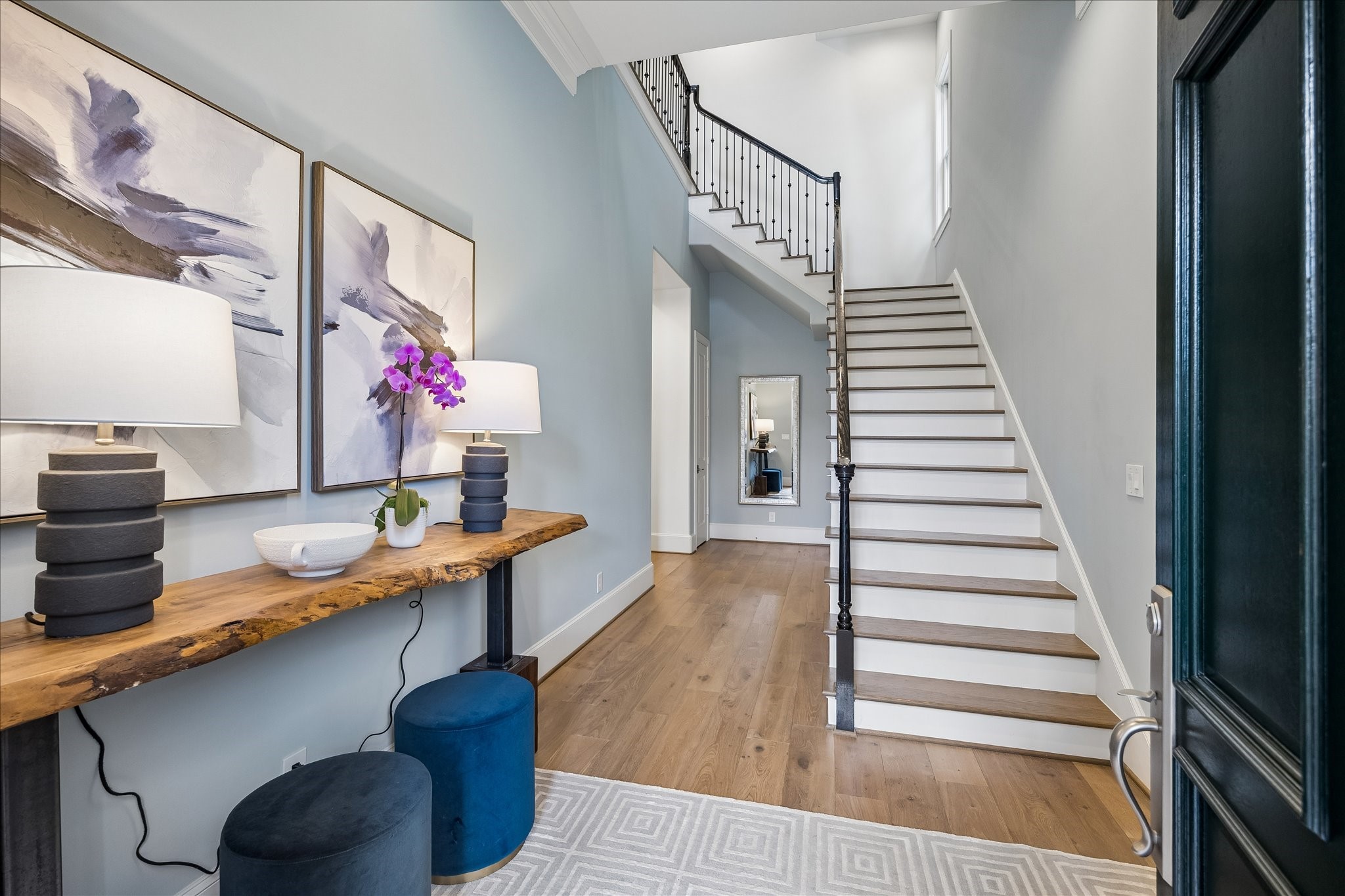3020 Lake Street Houston, TX 77098 - Photo 3 of 41 Entry hall with stairway.