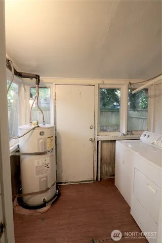 a room with storage and utility