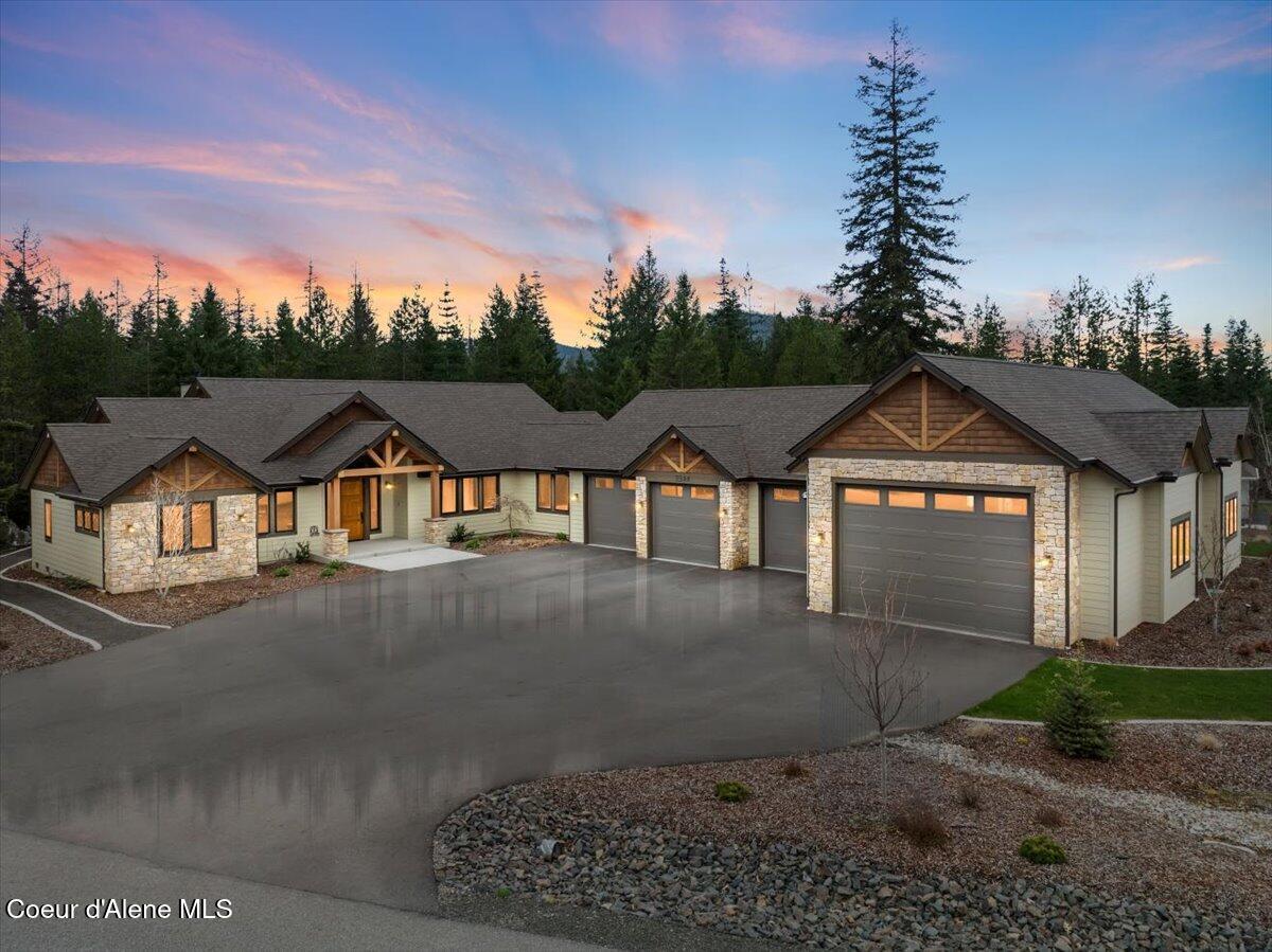 3544 East Winray Drive Hayden, ID 83835 - Photo 1 of 73 01-Aerial front of home twilight
