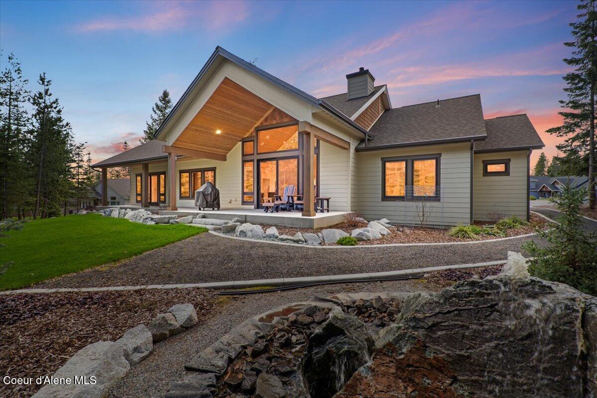 3544 East Winray Drive Hayden, ID 83835 - Photo 2 of 73 02-Back of home twilight