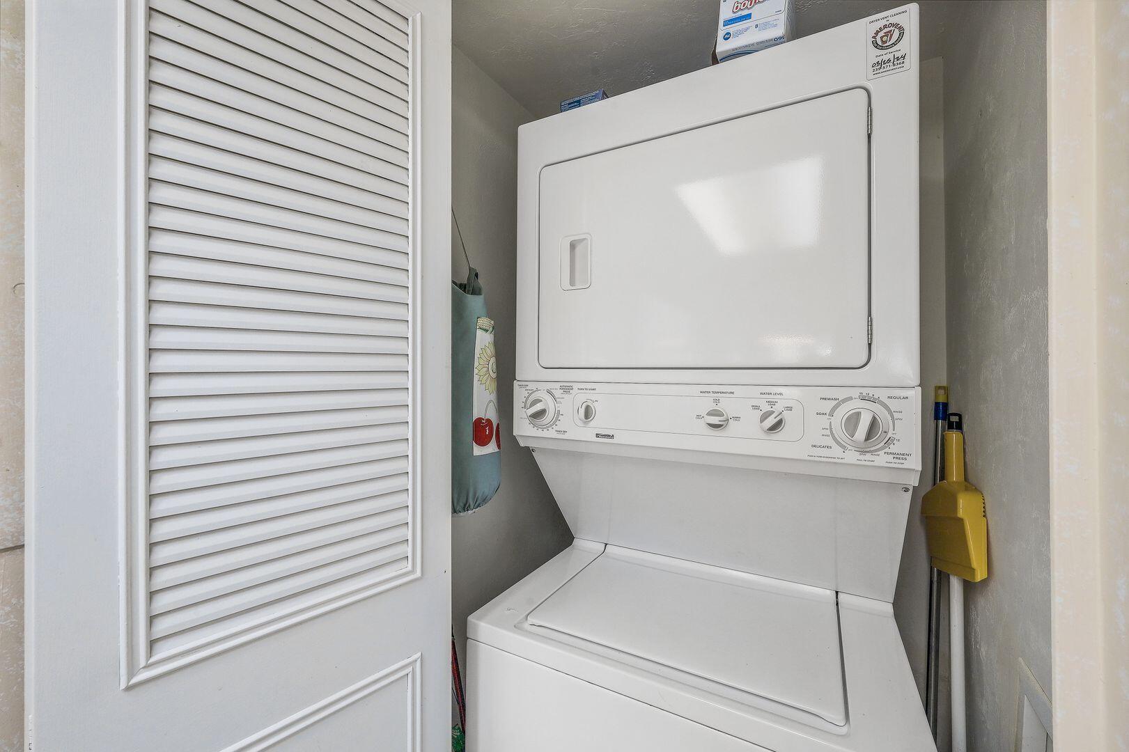 780 San Marco Road, Unit 104 Marco Island, FL 34145 - Photo 16 of 25 a view of washer and dryer with bathroom