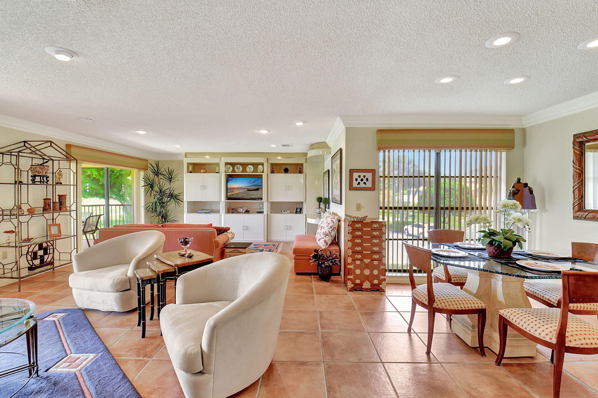 3 Stratford Drive, Unit H Boynton Beach, FL 33436 - Photo 12 of 81 a living room with furniture and a large window