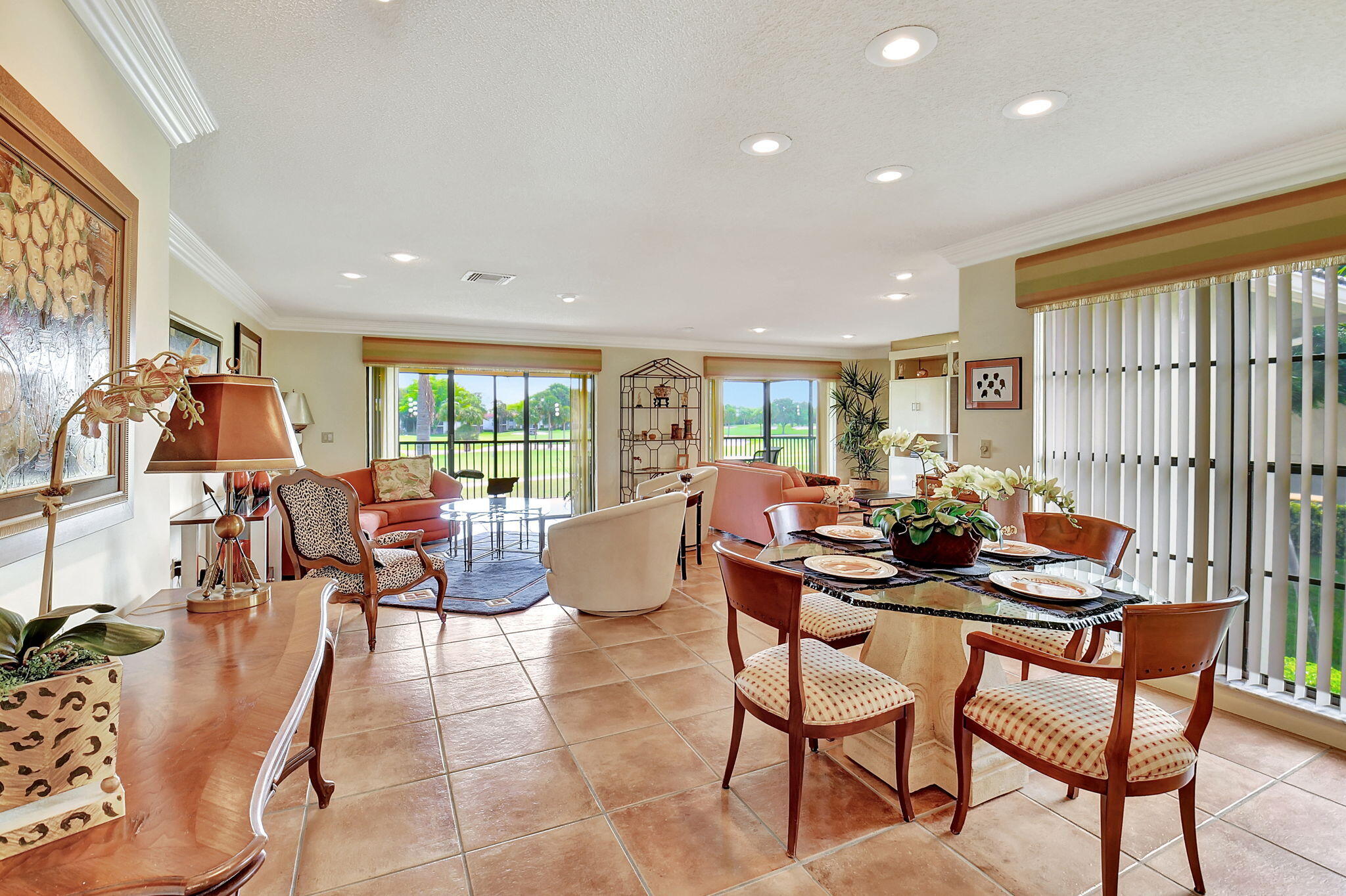 3 Stratford Drive, Unit H Boynton Beach, FL 33436 - Photo 10 of 81 a living room with furniture and a large window